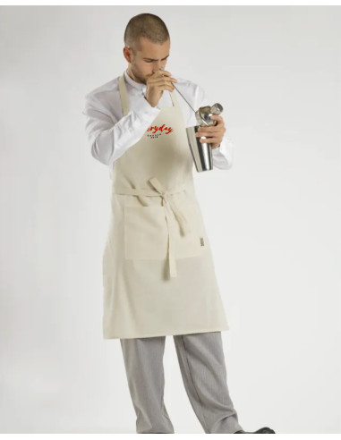 TABLIER PERSONNALISABLE EN COTON RECYCLÉ 150G "TEDDY"