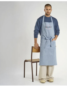 Tablier personnalisé en coton recyclé 220g "TOMMY" | SIP19