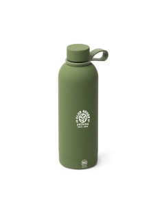 Bouteille isotherme personnalisable 500ml inox recyclé soft-touch "SIVAS" | SIP19