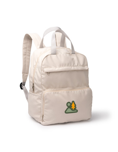 SAC À DOS EN POLYESTER ET COTON PERSONNALISABLE "LATIS" 30x40x15cm