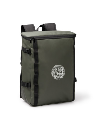 SAC À DOS PERSONNALISABLE EN CUIR PU ET POLYESTER "VIRTON" 33x45x15cm