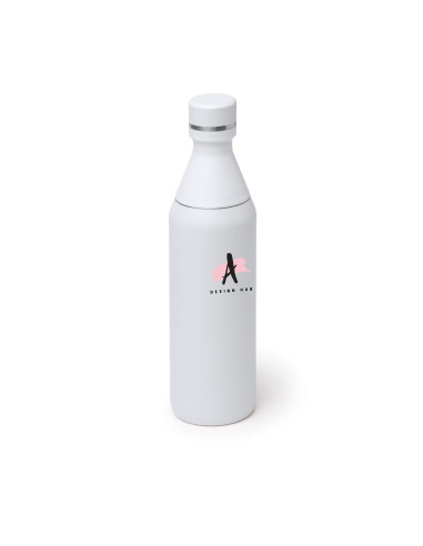 BOUTEILLE ISOTHERME PERSONNALISABLE EN ACIER INOX RECYCLÉ 550ML "BLOSON"