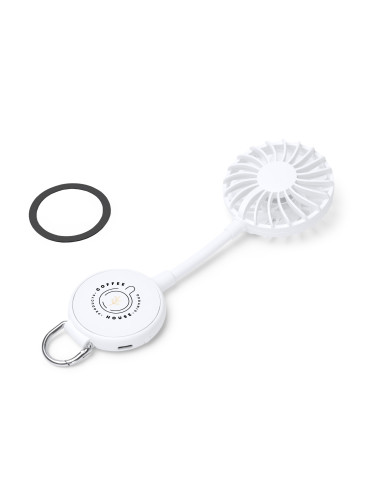 VENTILATEUR PORTABLE PERSONNALISÉ EN ABS RECYCLÉ "DENISON"