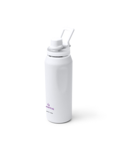 BOUTEILLE ISOTHERME PERSONNALISÉE EN ACIER INOX RECYCLÉ 600ML "GERALD"