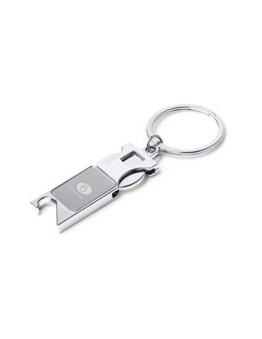 PORTE-CLÉS JETON PERSONNALISABLE EN METAL "LIBOK"