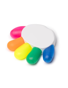 Surligneur 5 couleurs en forme de main à personnaliser "DINKU" | SIP19