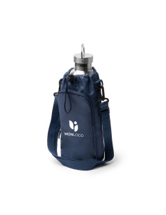 Sac porte-bouteille personnalisable en RPET bandoulière "TRAMER" | SIP19