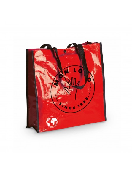SAC DE COURSES BIODEGRADABLE PERSONNALISABLE "RECYCLE"