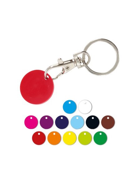 PORTE-CLÉS JETON PERSONNALISABLE EN PVC "GEN"