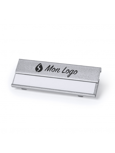 BADGE PERSONNALISABLE EN ALUMINIUM "BINDEL"