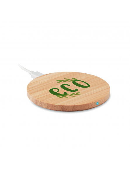 CHARGEUR À INDUCTION PERSONNALISÉ EN BAMBOU "NATYLE"