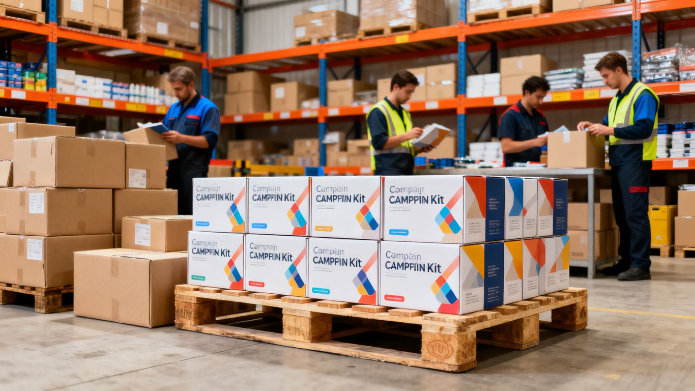 Déploiement coordonné de kits de campagne en réseau