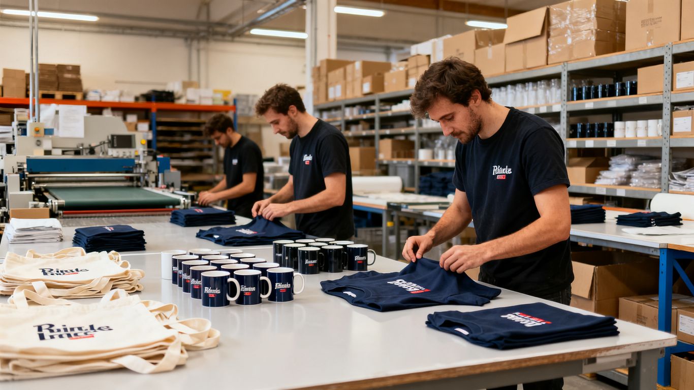 Préparation de textiles personnalisés en atelier professionnel
