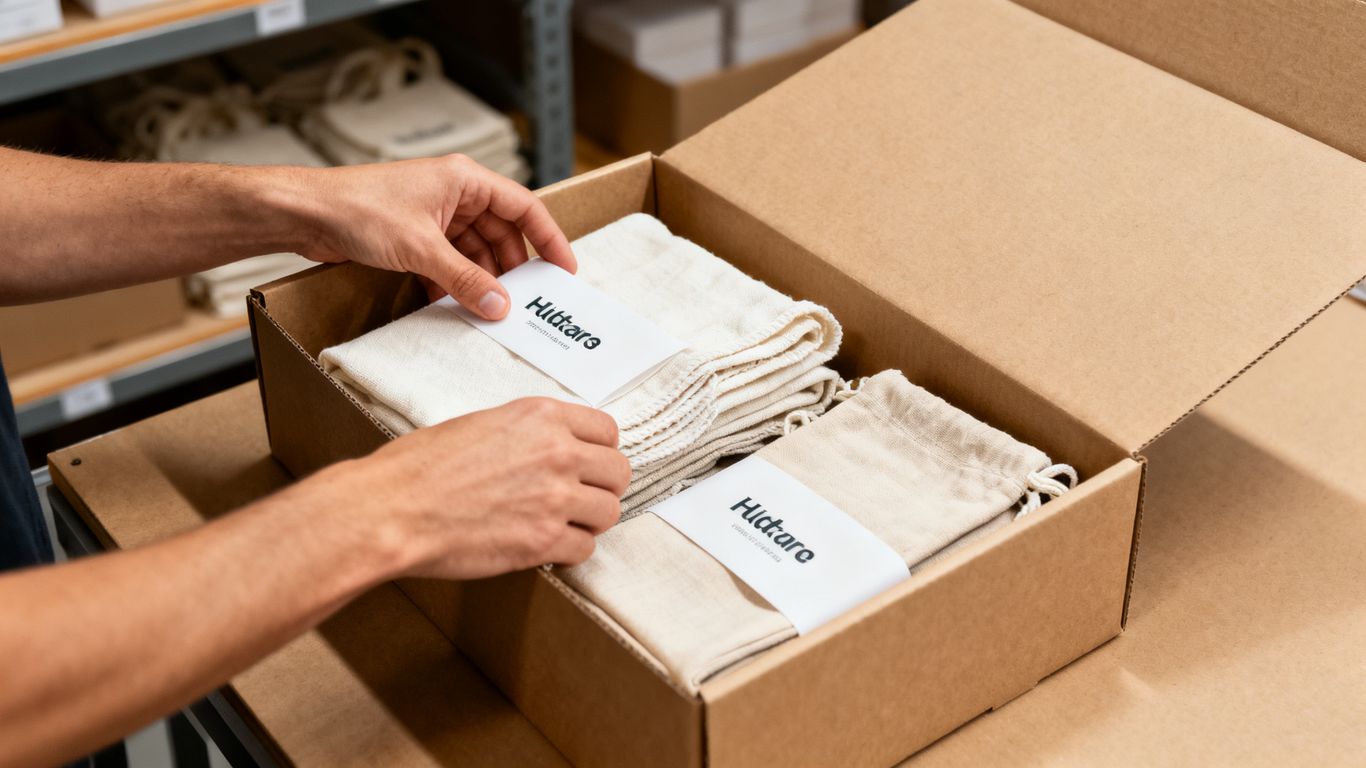 Préparation logistique de commandes de goodies